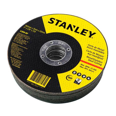 Disco de Corte Abrasivo Metal 7”x3mmx7/8” Stanley Menor preço em Disco de Corte Abrasivo Metal 7”x3mmx7/8” Stanley