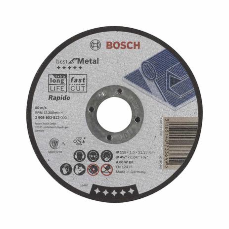 Disco de Corte Best Metal 4.1/2” 1.0 mm 7/8” Centro Reto BOSCH é boa?