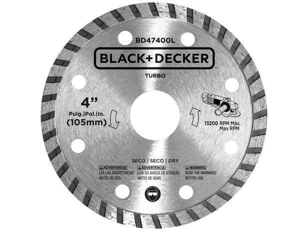 Disco de Corte Diamantado 4” BlackDecker - BD47401L Menor preço em Disco de Corte Diamantado 4” BlackDecker - BD47401L