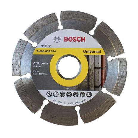 Disco de Corte Diamantado 4 Polegadas - Standard Segmentado - BOSCH Menor preço em Disco de Corte Diamantado 4 Polegadas - Standard Segmentado - BOSCH
