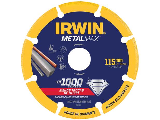 Disco de Corte Diamantado 9” Irwin MetalMax - 1998847 Menor preço em Disco de Corte Diamantado 9” Irwin MetalMax - 1998847