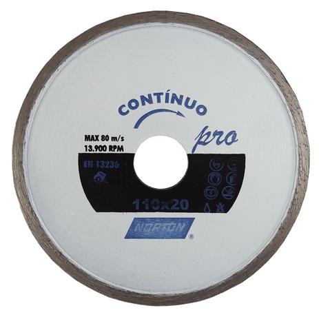 Disco de Corte Diamantado Contínuo 110mm Norton Menor preço em Disco de Corte Diamantado Contínuo 110mm Norton