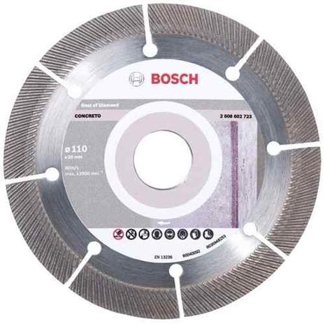 Disco De Corte Diamantado P/ Concreto 110mm - Bosch Menor preço em Disco De Corte Diamantado P/ Concreto 110mm - Bosch