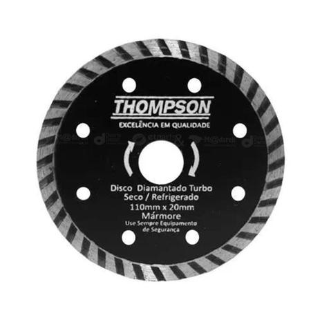 Disco De Corte Diamantado Seco Turbo Mármore 110x20mm - Thompson Menor preço em Disco De Corte Diamantado Seco Turbo Mármore 110x20mm - Thompson