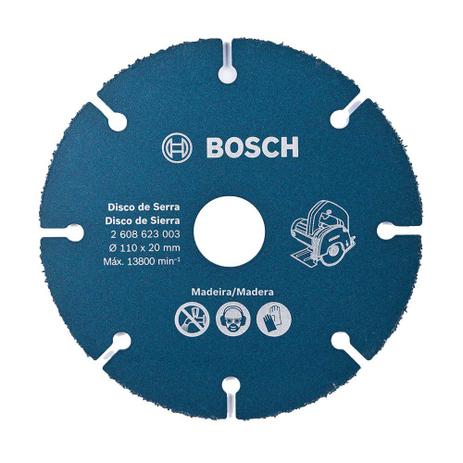 Disco de corte em madeira para serra mármore 110mm azul Bosch Menor preço em Disco de corte em madeira para serra mármore 110mm azul Bosch