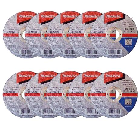 Disco de Corte Ferro Makita 7 Polegadas 118mm Kit com 10 Discos é ruim? Disco de Corte Ferro Makita 7 Polegadas 118mm Kit com 10 Discos é boa?