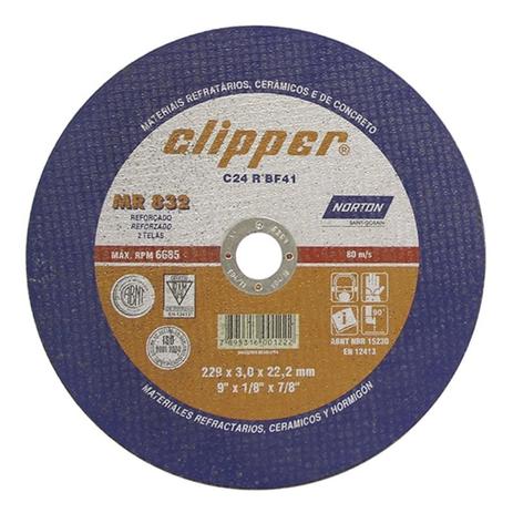 Disco de Corte para Refratario 9” x 1/8” x 7/8” 2 Telas MR 832 - Norton é ruim? Disco de Corte para Refratario 9” x 1/8” x 7/8” 2 Telas MR 832 - Norton é boa?