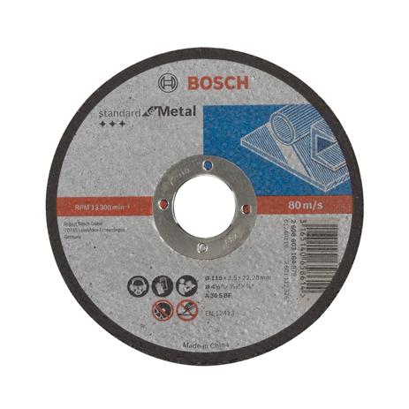 Disco de Corte Standard Metal 4.1/2” 2.5 mm 7/8” Centro Reto BOSCH Menor preço em Disco de Corte Standard Metal 4.1/2” 2.5 mm 7/8” Centro Reto BOSCH