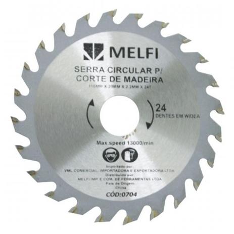Disco de Corte Widea p/ Serra Circular madeira 4.3/8” x 20,0mm 24 Dentes - Melfi Menor preço em Disco de Corte Widea p/ Serra Circular madeira 4.3/8” x 20,0mm 24 Dentes - Melfi