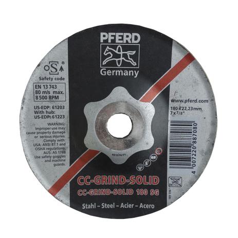 Disco de Desbaste 7 Pol para Aço CC Grind Solid Pferd Menor preço em Disco de Desbaste 7 Pol para Aço CC Grind Solid Pferd