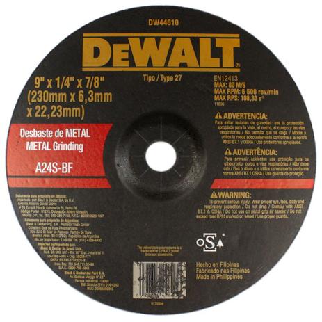 Disco de Desbaste Metal de 9 Pol. Dewalt é boa?