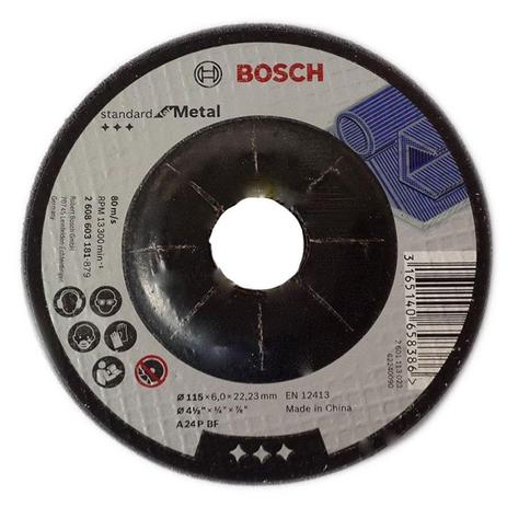 Disco De Desbaste P/ Metal Standard De 4 -1/2” - Bosch - 2608603181 Menor preço em Disco De Desbaste P/ Metal Standard De 4 -1/2” - Bosch - 2608603181