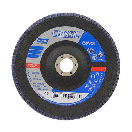 Disco de desbaste para metais 180x22mm grão 40 preto Norton é boa?