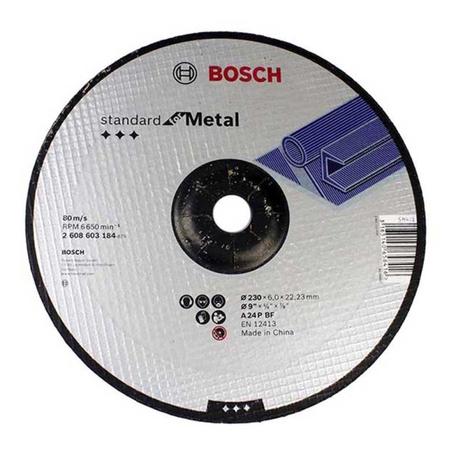 Disco de Desbaste para Metal 9” x 1/4” x 7/8” 2608603184 - Bosch Menor preço em Disco de Desbaste para Metal 9” x 1/4” x 7/8” 2608603184 - Bosch
