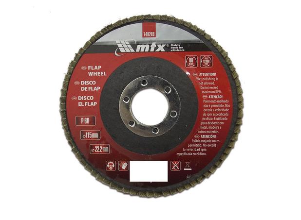 Disco de Desbaste tipo FLAP Grão 40 115 x 22mm MTX Menor preço em Disco de Desbaste tipo FLAP Grão 40 115 x 22mm MTX