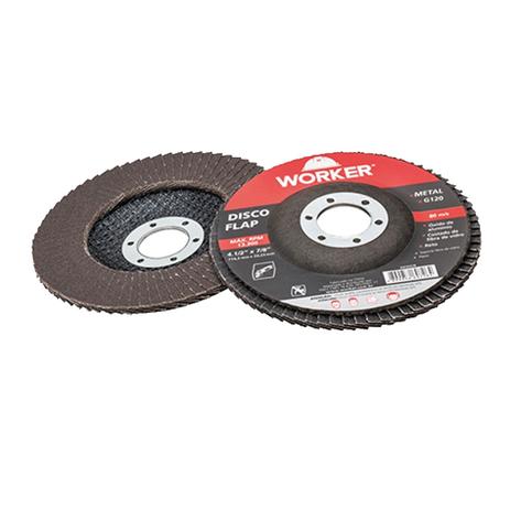 Disco De Lixa Flap Curvo 4.1/2 Grão 80 Worker 10 unidades Menor preço em Disco De Lixa Flap Curvo 4.1/2 Grão 80 Worker 10 unidades