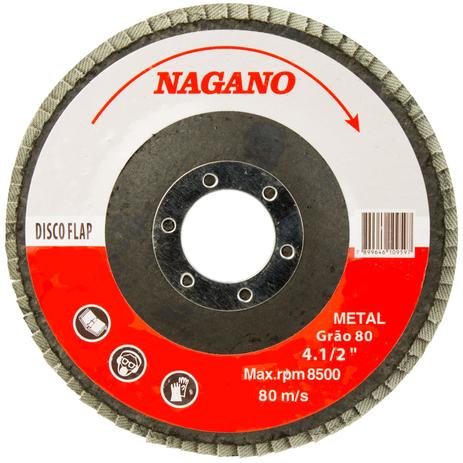 Disco de Lixa Flap Disc 4.1/2 - GrÃo 80 - NDF80 - Nagano Menor preço em Disco de Lixa Flap Disc 4.1/2 - GrÃo 80 - NDF80 - Nagano