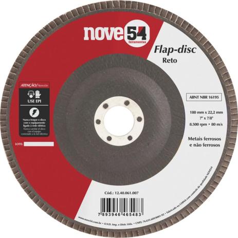 Disco de lixa flap disc reto 7” grão 50 - Nove54 Menor preço em Disco de lixa flap disc reto 7” grão 50 - Nove54