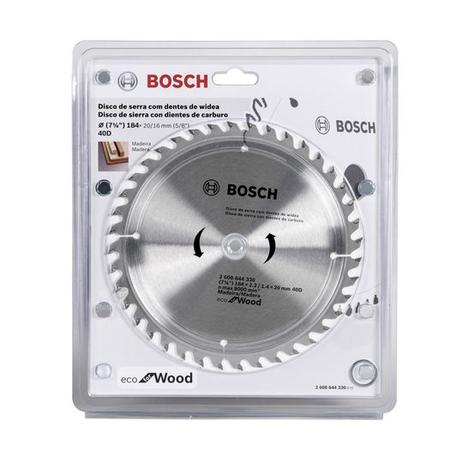Disco de Serra circular Eco for Wood 184mm 40 Dentes 2608644330 Bosch é boa?