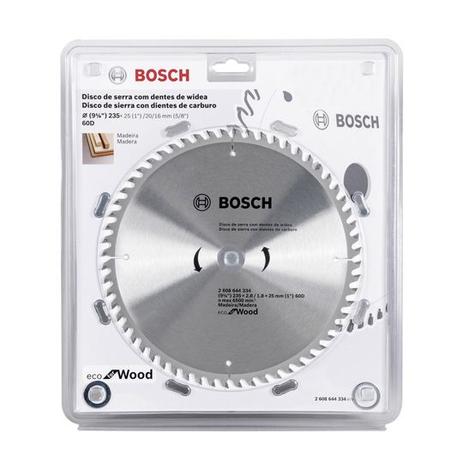 Disco de Serra circular Eco for Wood 235mm 60 Dentes 2608644334 Bosch Menor preço em Disco de Serra circular Eco for Wood 235mm 60 Dentes 2608644334 Bosch