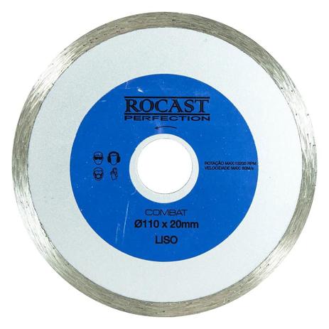 Disco Diamantado Combat Liso Cerâmico Esmalt Corte Seco 110x20mm 34,0014 ROCAST Menor preço em Disco Diamantado Combat Liso Cerâmico Esmalt Corte Seco 110x20mm 34,0014 ROCAST