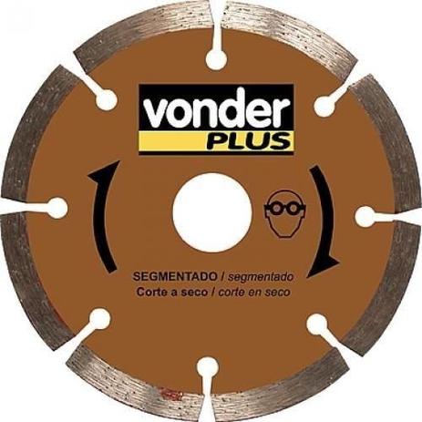 Disco diamantado corte a seco 4.1/8” segmentado para alvenaria e concreto - Vonder Menor preço em Disco diamantado corte a seco 4.1/8” segmentado para alvenaria e concreto - Vonder