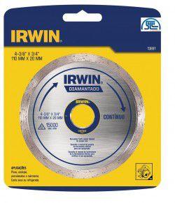 Disco Diamantado Liso 110mm Irwin Menor preço em Disco Diamantado Liso 110mm Irwin