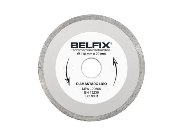 Disco diamantado liso contínuo 110mm p55 - Belfix Menor preço em Disco diamantado liso contínuo 110mm p55 - Belfix