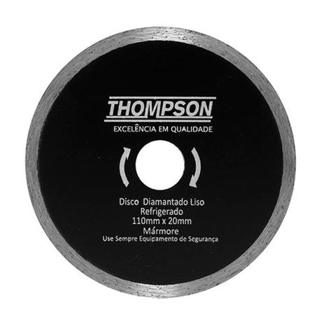 Disco Diamantado Liso Refrigerado 4” 105x20mm Thompson Menor preço em Disco Diamantado Liso Refrigerado 4” 105x20mm Thompson