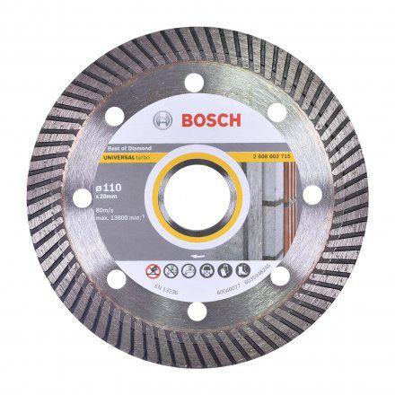 Disco Diamantado Ref. 715 Universal Turbo 110mm x 20mm - Bosch Menor preço em Disco Diamantado Ref. 715 Universal Turbo 110mm x 20mm - Bosch