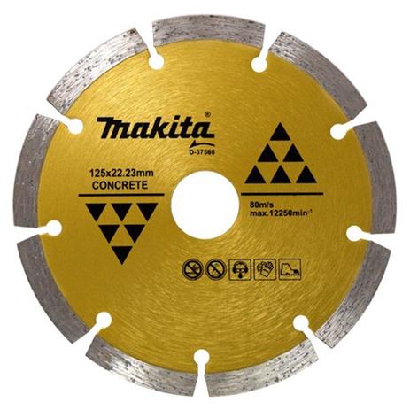 DISCO DIAMANTADO SEGMENTADO 125 x 22,23mm P/ ESMERILHADEIRA - D-37568 - MAKITA Menor preço em DISCO DIAMANTADO SEGMENTADO 125 x 22,23mm P/ ESMERILHADEIRA - D-37568 - MAKITA
