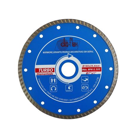 Disco Diamantado Turbo 180 x 25 mm Disflex Menor preço em Disco Diamantado Turbo 180 x 25 mm Disflex