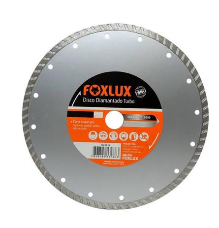 Disco Diamantado Turbo 230mm x 22,2mm 9 Pol. Foxlux Menor preço em Disco Diamantado Turbo 230mm x 22,2mm 9 Pol. Foxlux
