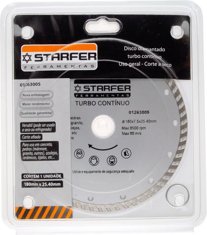 Disco Diamantado Turbo 7 Polegadas Starfer é ruim? Disco Diamantado Turbo 7 Polegadas Starfer é boa?