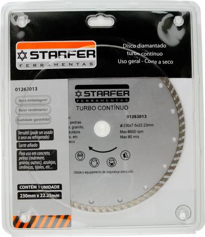Disco Diamantado Turbo 9 Polegadas Starfer é boa?
