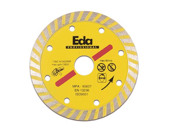 Disco Diamantado Turbo ”Profissional” 110MM 8QZ EDA Menor preço em Disco Diamantado Turbo ”Profissional” 110MM 8QZ EDA