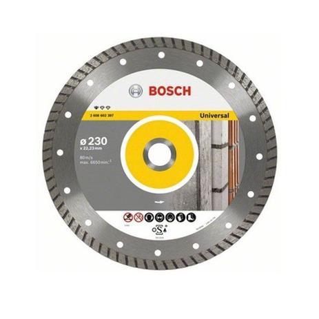 Disco Diamantado Universal Turbo Bosch 230mm Menor preço em Disco Diamantado Universal Turbo Bosch 230mm