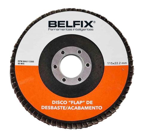 Disco FlapDe Desbaste E Acabamento G 40 Com 10 Unidades - Belfix - Bel fix Menor preço em Disco FlapDe Desbaste E Acabamento G 40 Com 10 Unidades - Belfix - Bel fix