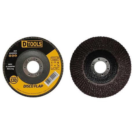 Disco Lixa Flap 4.1/2 Grão 120 Esmerilhadeira Lixadeira - Dtools Menor preço em Disco Lixa Flap 4.1/2 Grão 120 Esmerilhadeira Lixadeira - Dtools