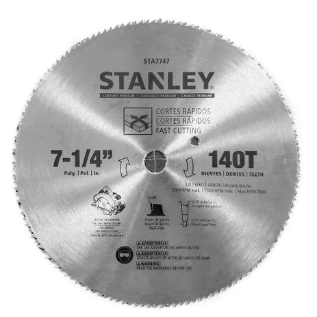 Disco para Serra Circular 7.1/4” (184mm) 140 Dentes STA7747 Stanley é boa?