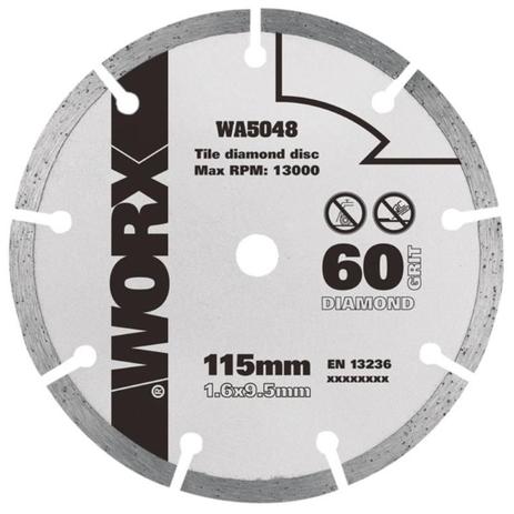 Disco Serra Circular Diamantado para Cerâmica WA5048 WORX Menor preço em Disco Serra Circular Diamantado para Cerâmica WA5048 WORX