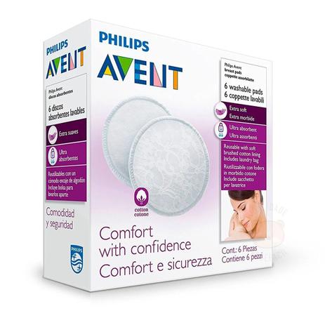 Discos Absorventes Laváveis Para Seios Amamentação Avent 155/06 Menor preço em Discos Absorventes Laváveis Para Seios Amamentação Avent 155/06