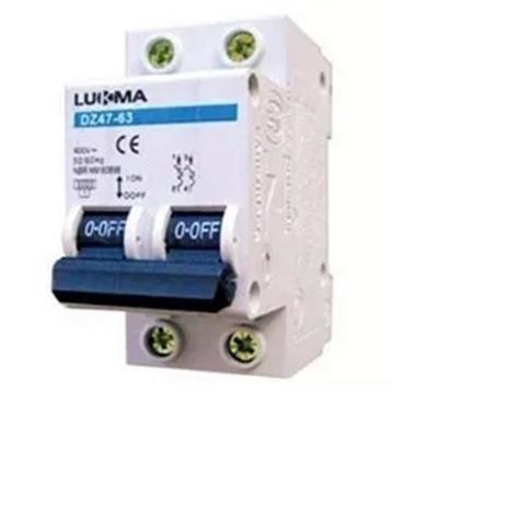 Disjuntor Bipolar 20A Curva C Din - Lukma Menor preço em Disjuntor Bipolar 20A Curva C Din - Lukma