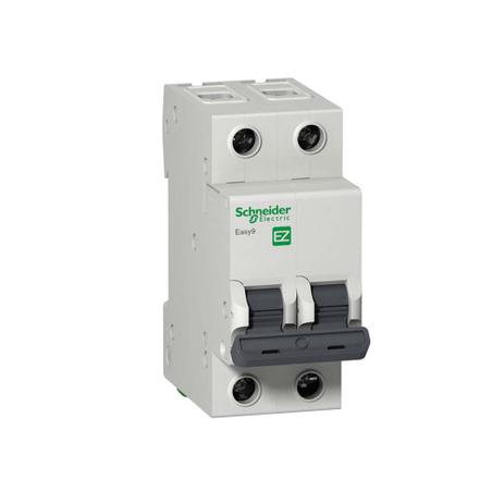 Disjuntor bipolar Easy9 25A curva B Schneider Menor preço em Disjuntor bipolar Easy9 25A curva B Schneider