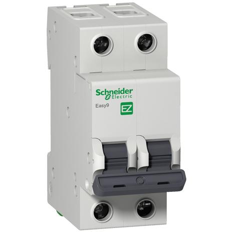 Disjuntor Easy9 2P 16A Curva C 5kA EZ9F33216 - SCHNEIDER Menor preço em Disjuntor Easy9 2P 16A Curva C 5kA EZ9F33216 - SCHNEIDER