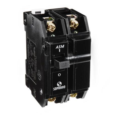 Disjuntor NEMA Soprano ASM GII Bipolar 60A Menor preço em Disjuntor NEMA Soprano ASM GII Bipolar 60A