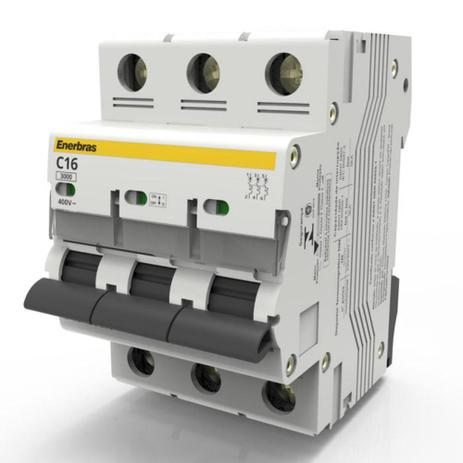 Disjuntor termomagnetico tripolar 16a enerbras Menor preço em Disjuntor termomagnetico tripolar 16a enerbras