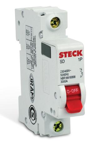 DISJUNTOR UNIPOLAR 16A CURVA C 3kA SDD61C16 - STECK Menor preço em DISJUNTOR UNIPOLAR 16A CURVA C 3kA SDD61C16 - STECK