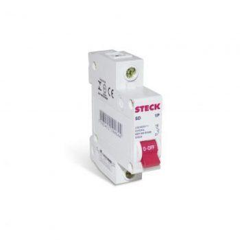 Disjuntor Unipolar Din Curva C 16A - Steck Menor preço em Disjuntor Unipolar Din Curva C 16A - Steck