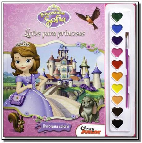 Disney - aquarela - princesinha sofia - licoes - Dcl Menor preço em Disney - aquarela - princesinha sofia - licoes - Dcl